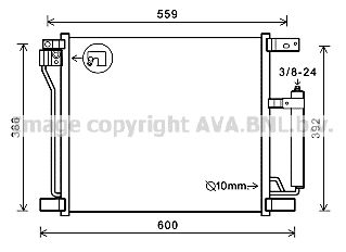 AVA QUALITY COOLING Конденсатор, кондиционер DN5401D